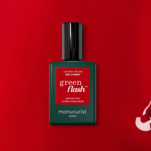 Vernis RED CHERRY Green Flash