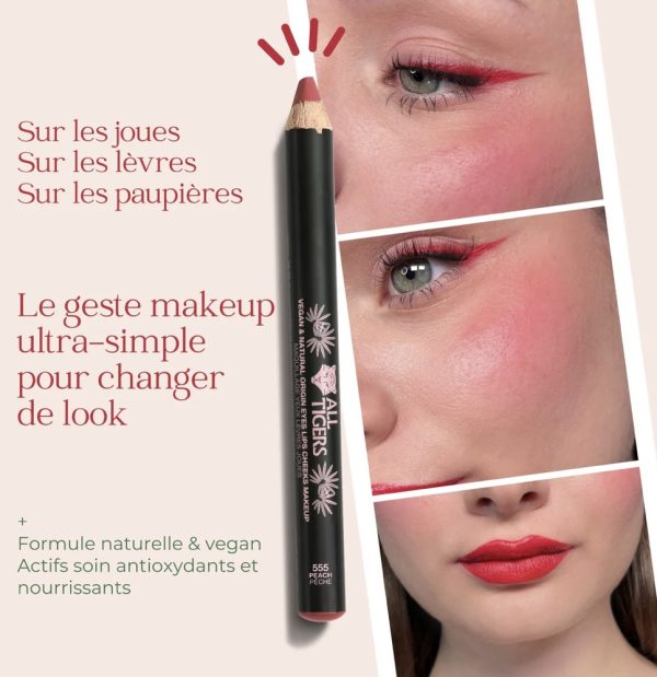 Crayon multi : Lèvres, Yeux et Joues All tigers – Image 5